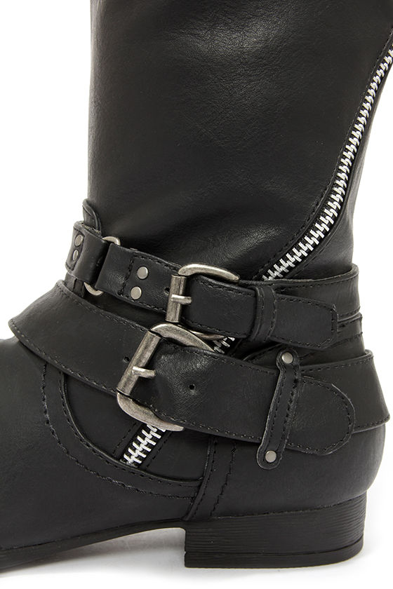 High Knee Buckle Casual Boots Shoes SD00241