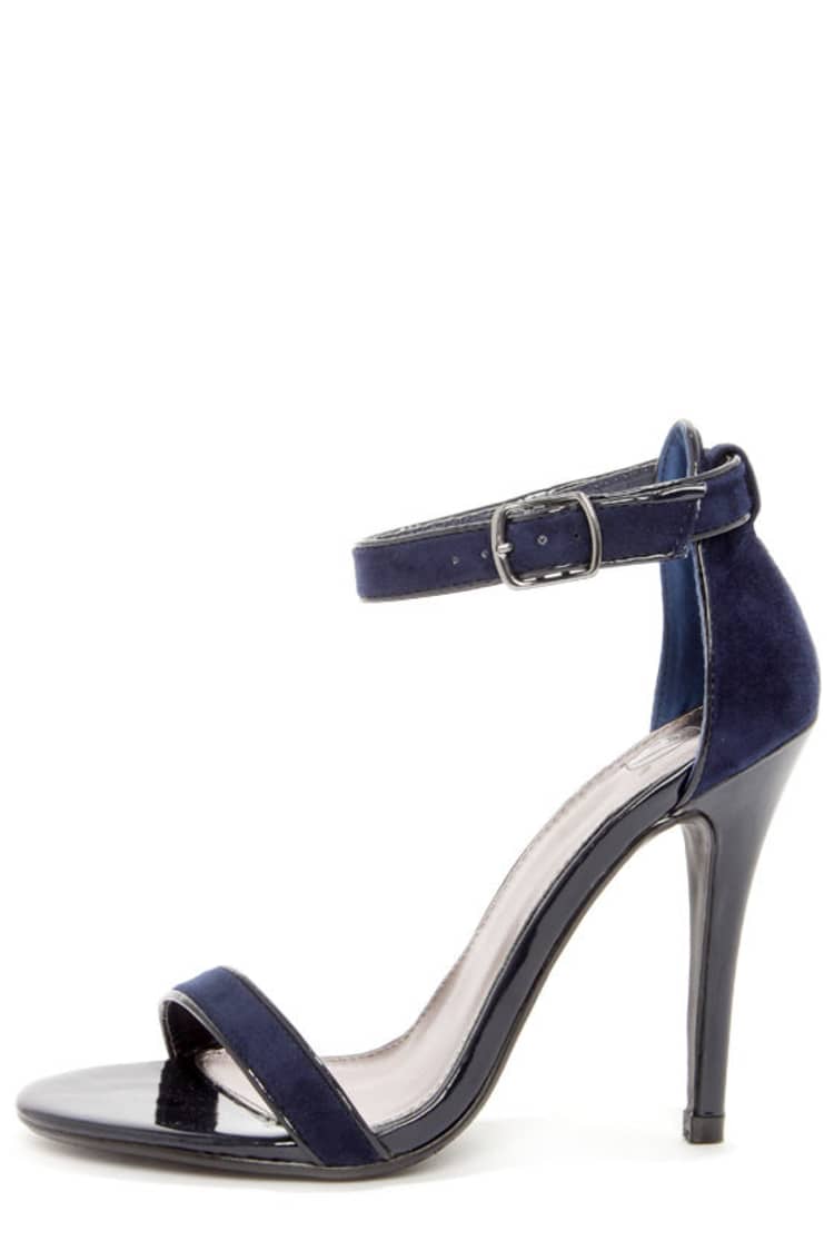 navy blue dress sandals Cascade Ruffle Dress main image 1