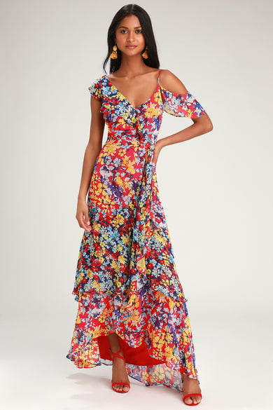 Floral Wedding Guest Dresses - Floral Print Dress for Wedding - Lulus