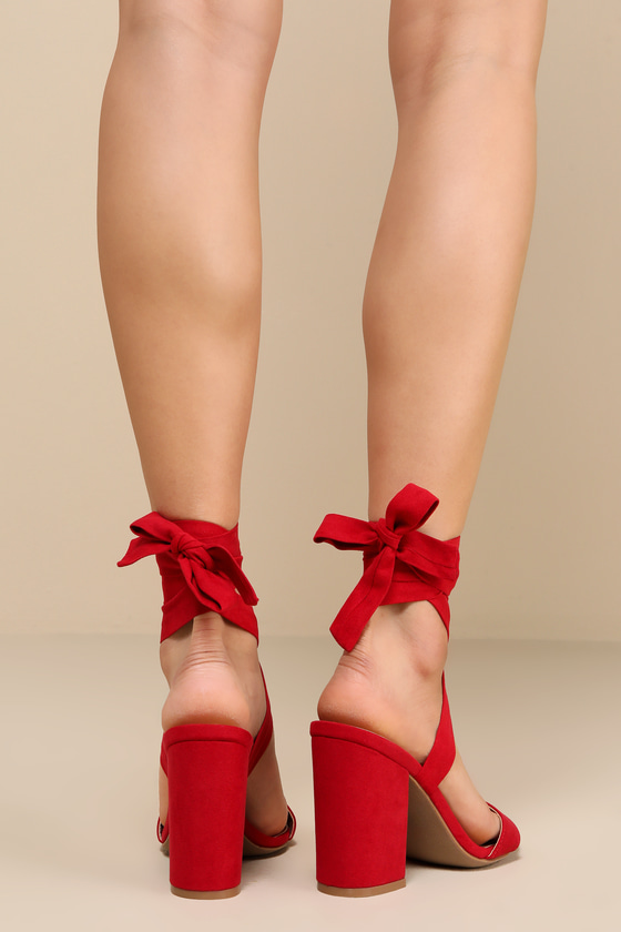Resenda Casual Heels - Red Patent - GLITTER FASHION