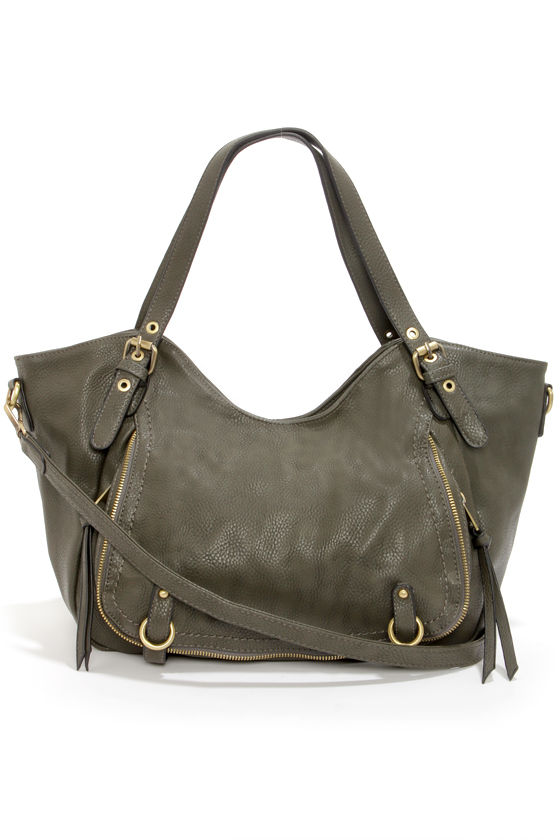 Cute Dark Grey Tote - Vegan Leather Tote - Grey Handbag - $54.00 - Lulus