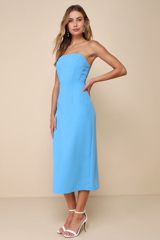 Light blue cocktail dress outlet