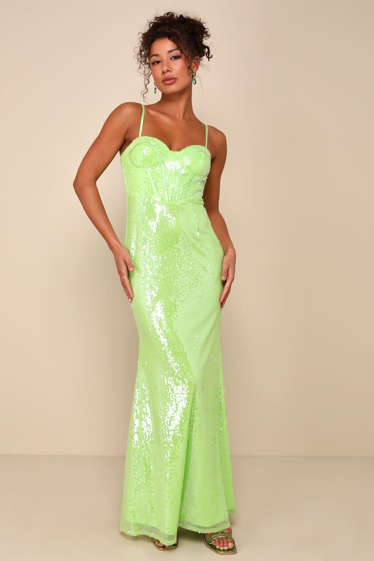 open lace back dress Shop the Stunning Emerald Green Eclipse Gown main image 1