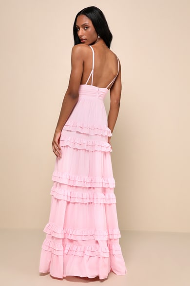 chinese dress ladies Nolan Light Pink Maxi Dress main image 0