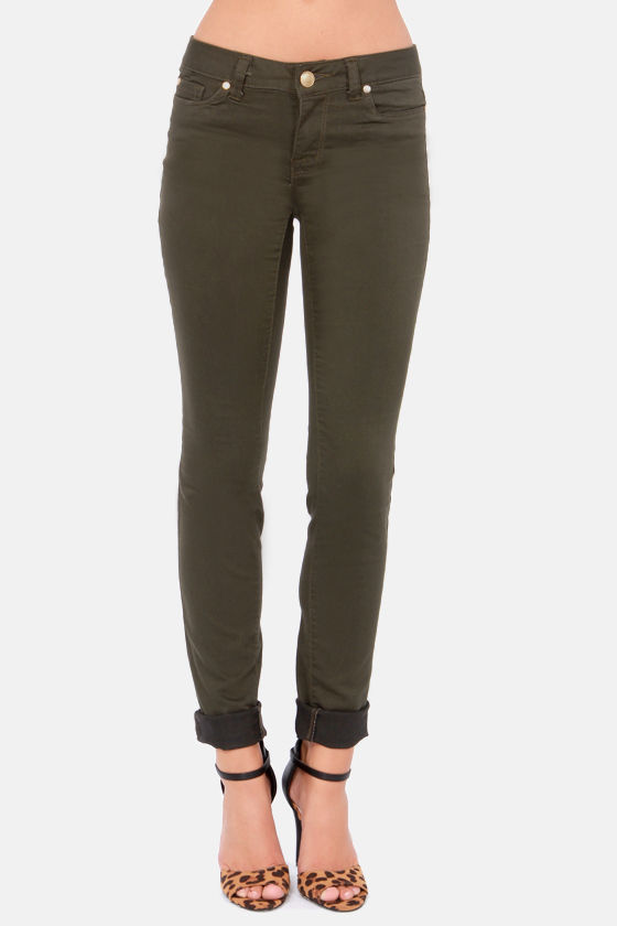 old khaki skinny jeans