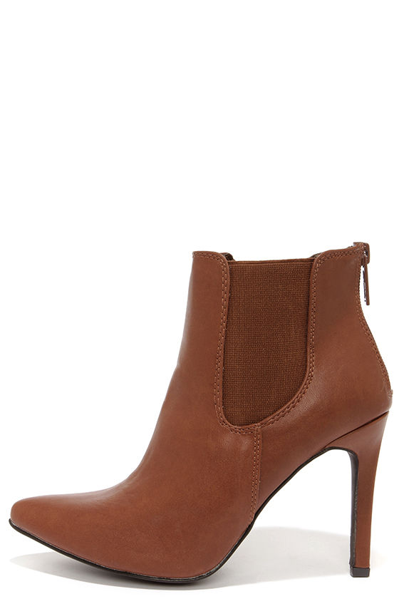 Cute Tan Booties - Pointed Toe Booties - Brown Booties - $32.00 - Lulus