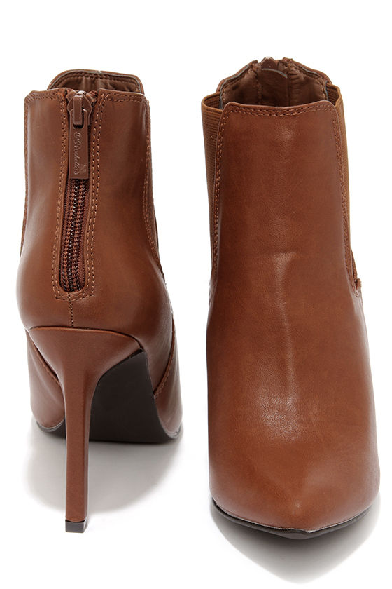 tan summer booties