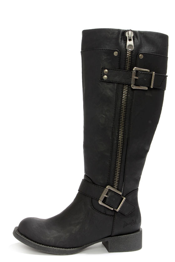 Cute Black Boots - Riding Boots - Knee High Boots - $87.00 - Lulus
