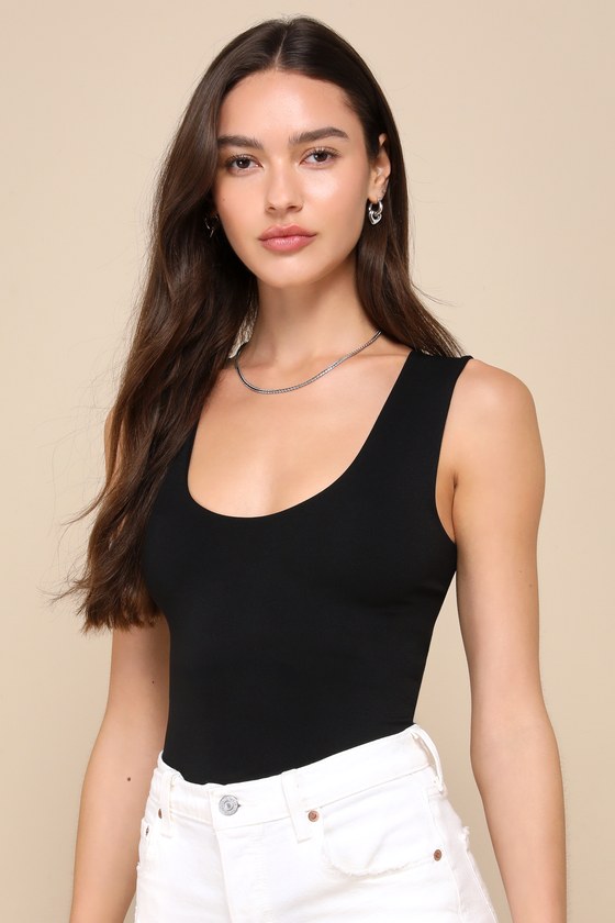 Shop Free People Clean Lines Black Sleeveless Seamless Tank Top