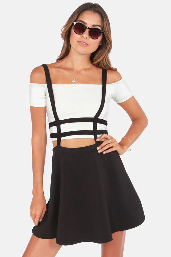 suspender skater dress