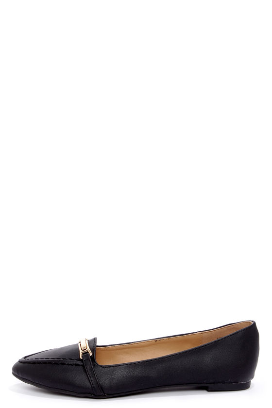 pointed loafer flats