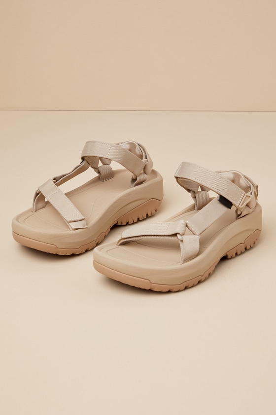 Shop Teva Hurricane Xlt2 Ampsole Sesame Strappy Sandals In Beige