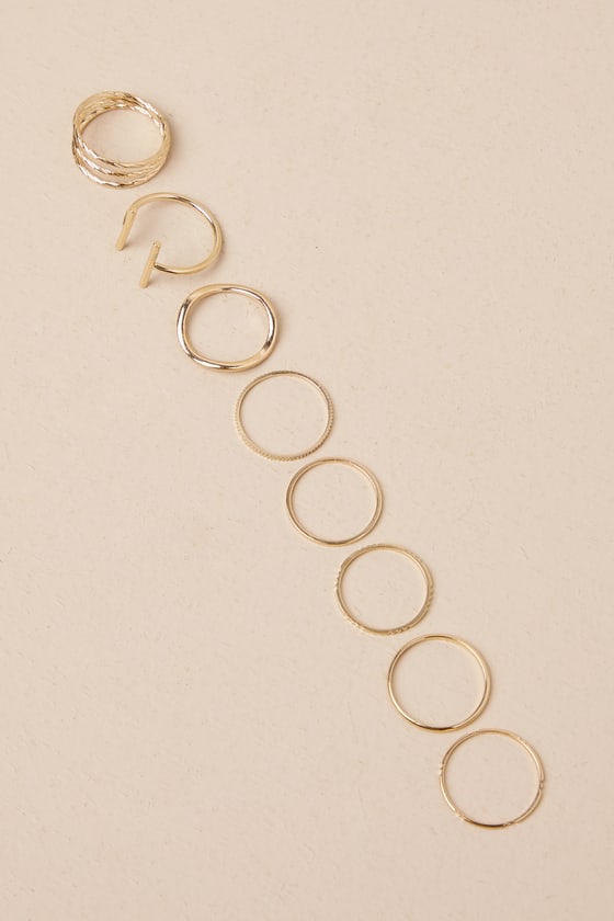 Girls Night Out Gold Ring Set 2