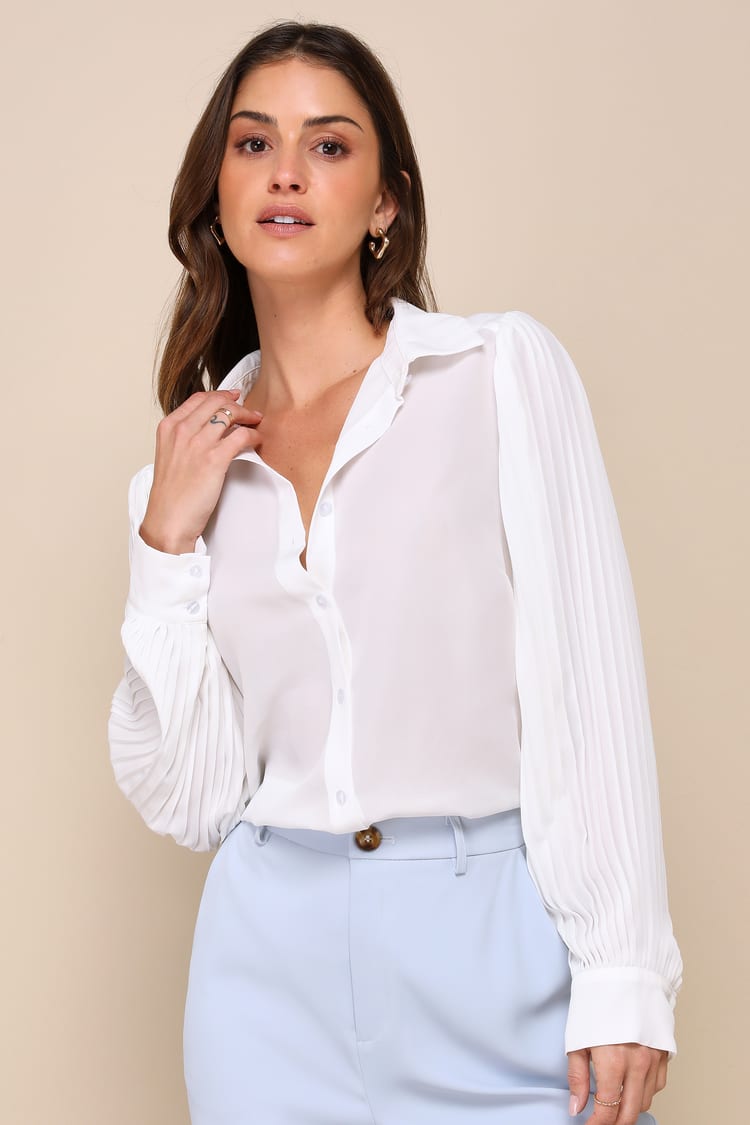 PLEAT AND POISE TOP