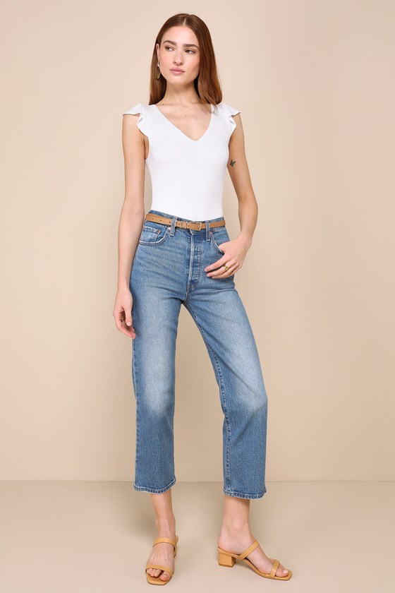 Have You Crushin' White Flutter Sleeve Top 4