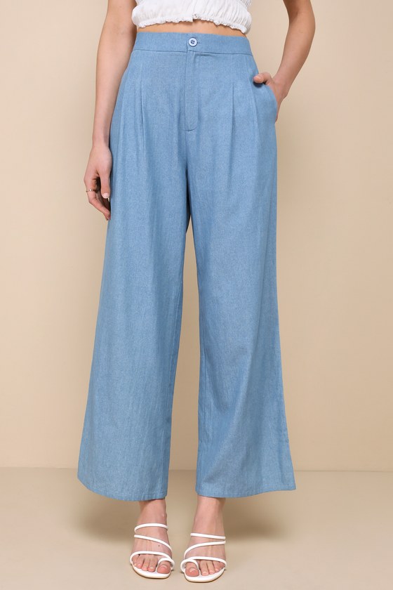 Luxe Pants - Chambray Blue