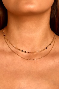 Always Gleaming 14KT Gold Layered Choker Necklace