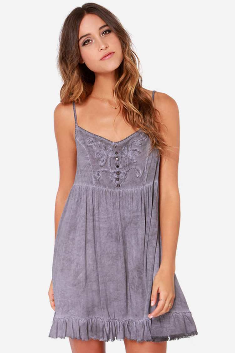 Black Swan Vanilla Dress - Grey Dress - Babydoll Dress - $63.00 - Lulus