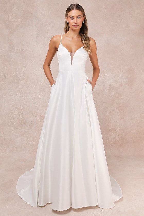 Exceptional Passion White Satin Sleeveless Cutout Maxi Dress 2