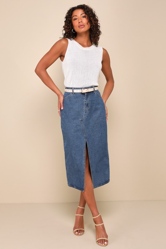 Lulus Clean Aesthetic Cream Sweater Knit Tank Top In White