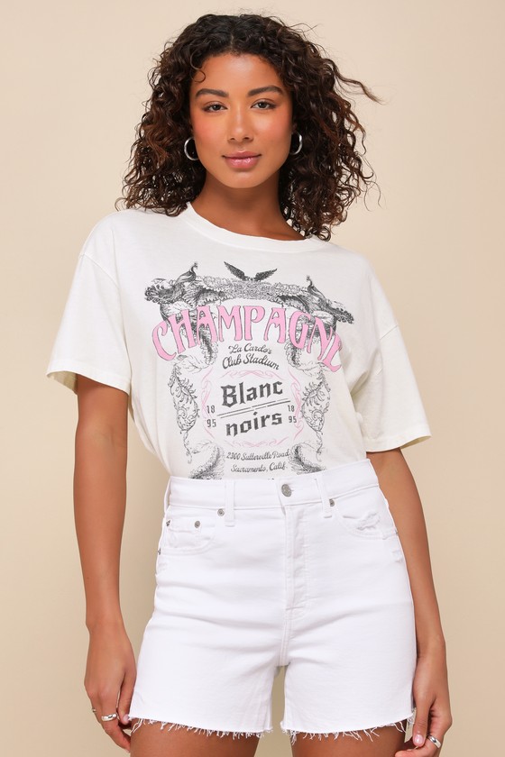 Bottom Line White High-Rise Distressed Denim Shorts 2