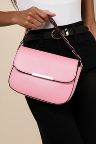 Perfect Moves Pink Interlocking Link Handbag