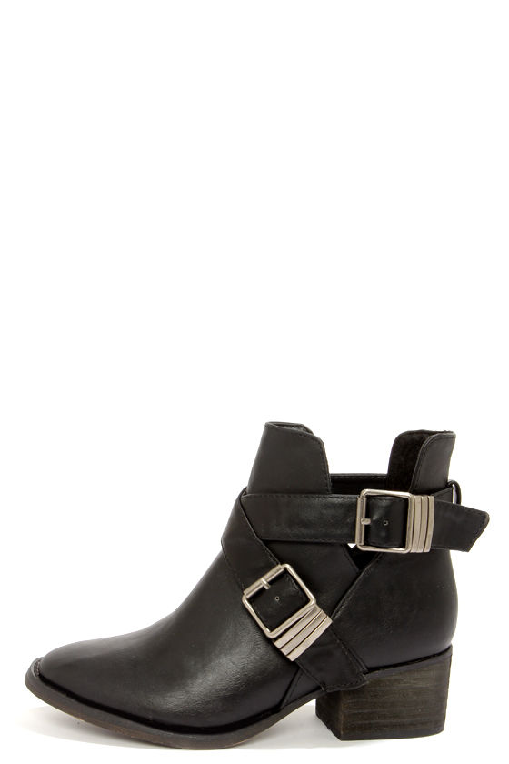 Cute Black Boots - Cutout Boots - Ankle Boots - $38.00 - Lulus