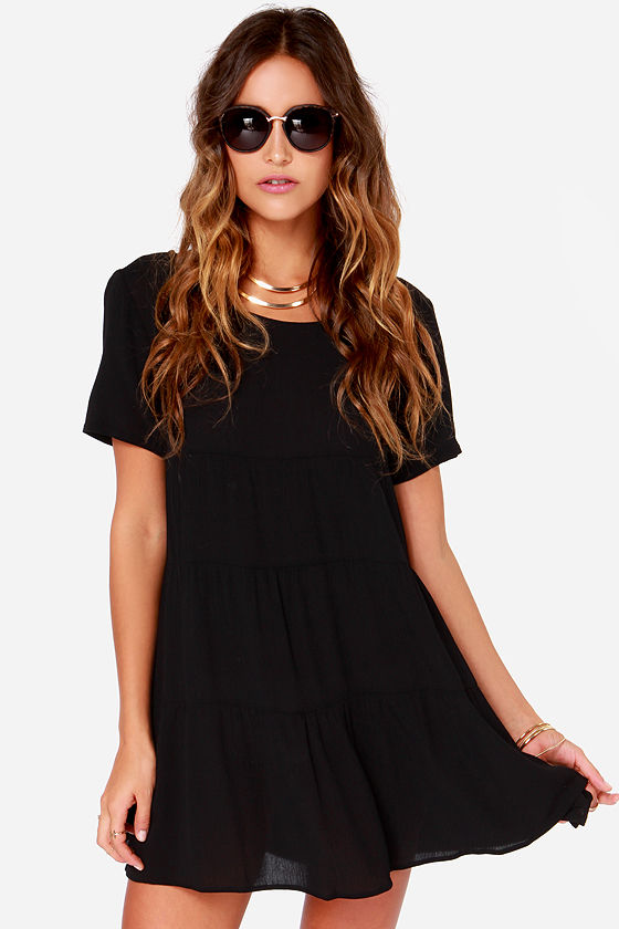 theory black shift dress