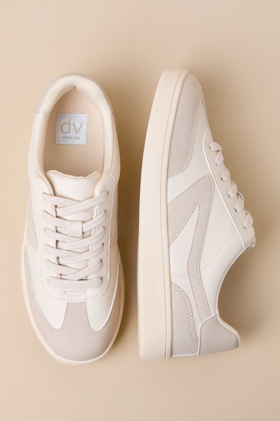 Dolce Vita Voyage Dune Ivory Color Block Sneakers Sneakers Lulus