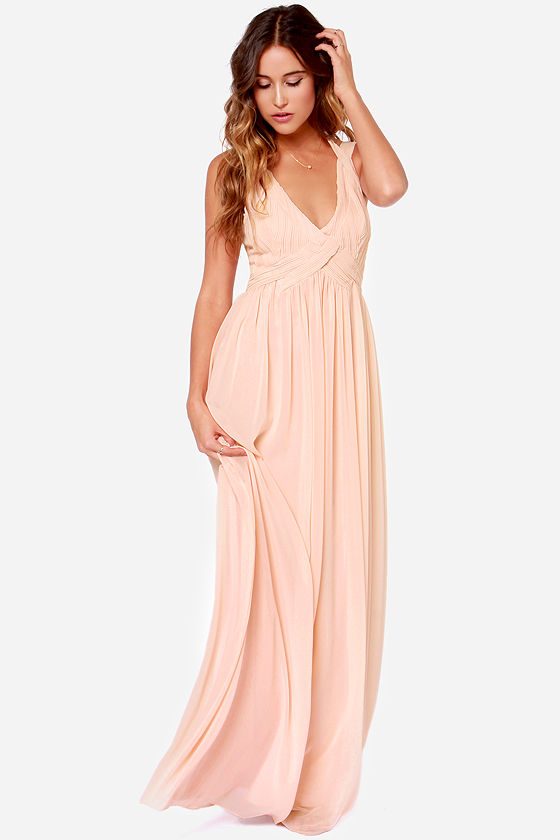 lulus peach dress