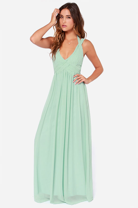 gown mint green