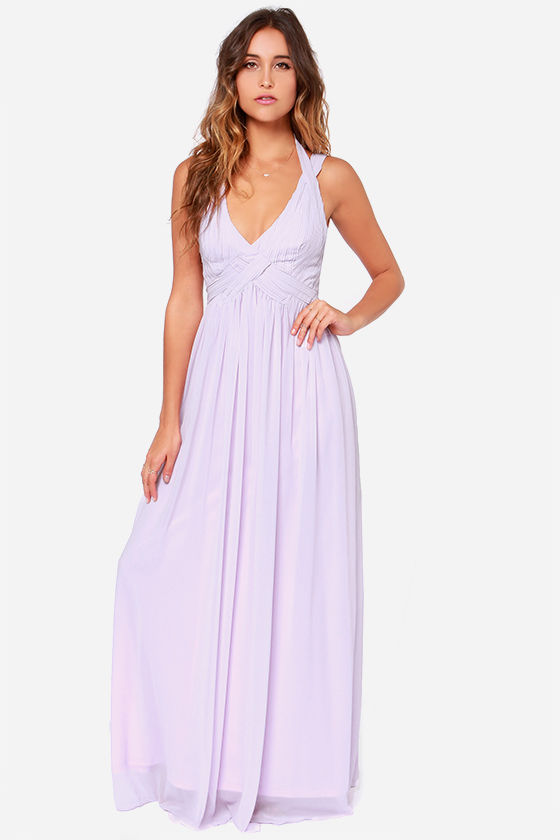 lulus lavender maxi dress