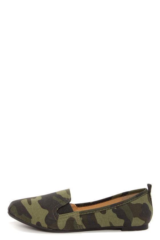 camo ballet flats