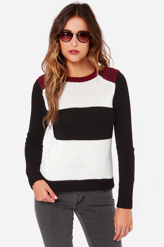 Hey Good Lookin Color Block Sweater