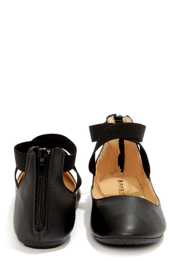 bamboo ankle strap flats