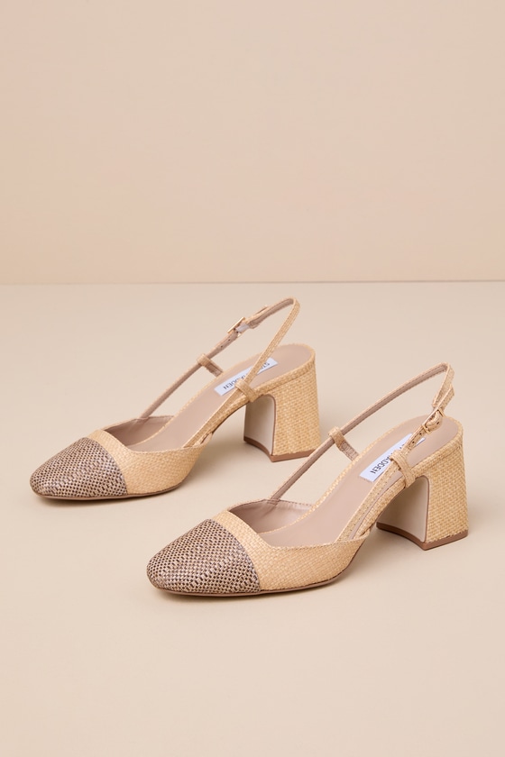 Becka Raffia Slingback Pumps 2