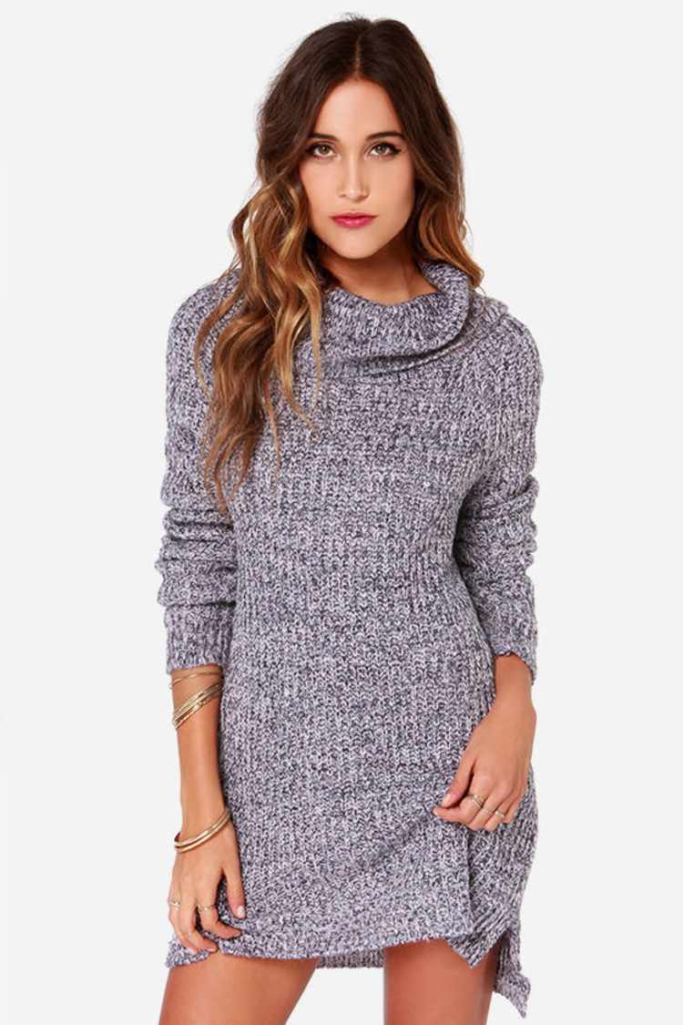 olive and oak knit dress Cowl Sweater - Sweater Dress - $67.00 BRAND-HARVI TRENDZ