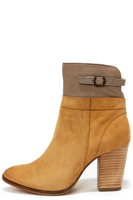 cute tan booties