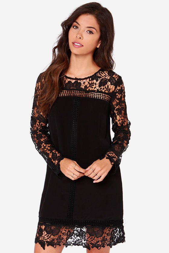 black dress laces