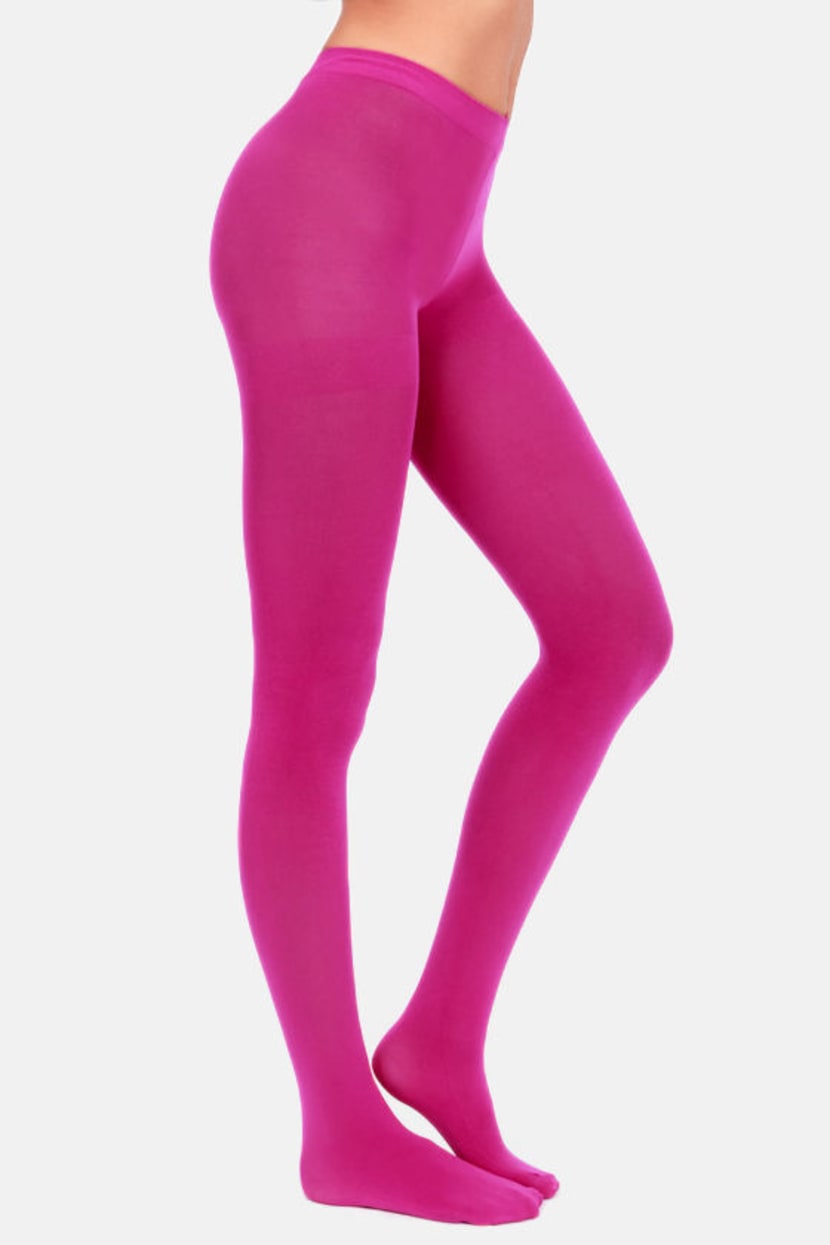 Tabbisocks Tights - Fuchsia Tights - Opaque Tights - Hot Pink Tights -  $19.00 - Lulus