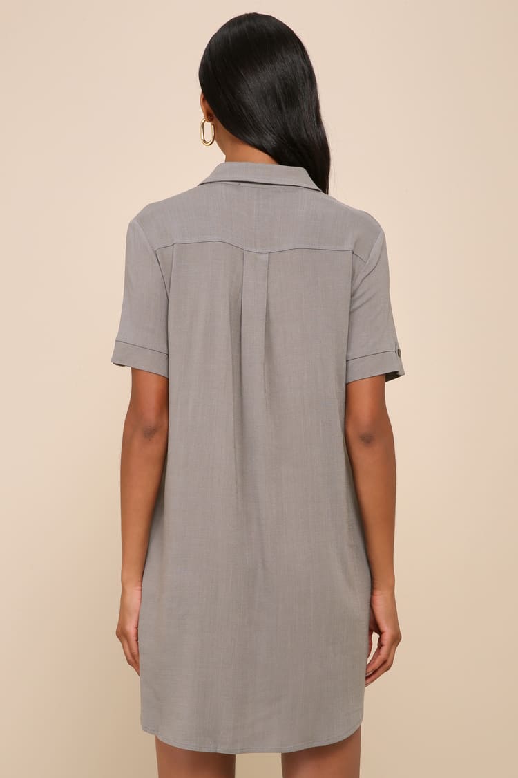 short oxford dress The Oxford Short-Sleeve Shirt Dress
