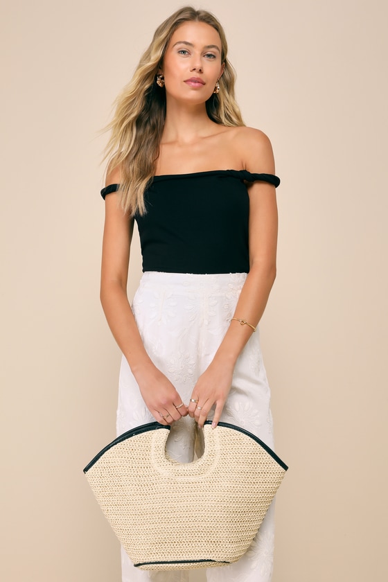 Billini Dawn Tote - Natural Woven Raffia Tote - Spacious Tote - Lulus