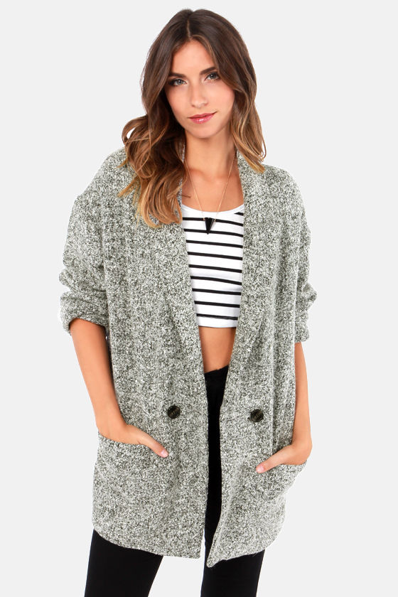 Cute Grey Coat Boyfriend Jacket Warm Coat 78.00