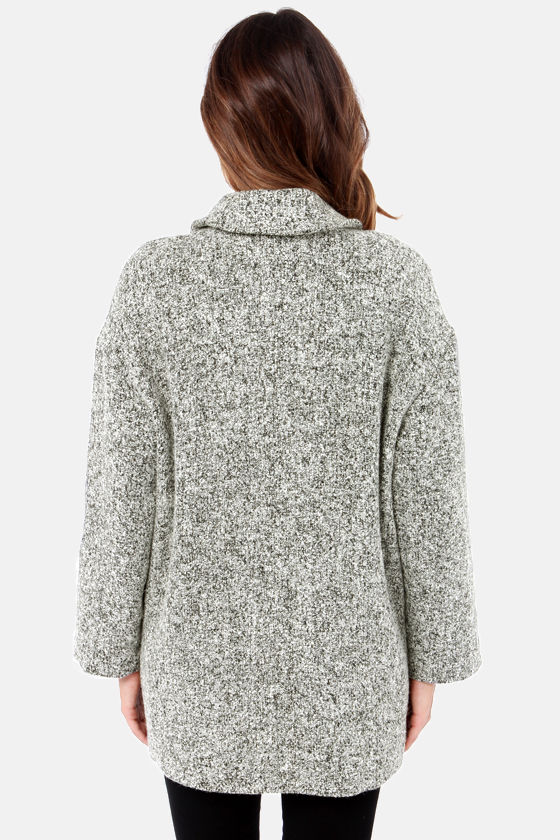 Cute Grey Coat Boyfriend Jacket Warm Coat 78.00