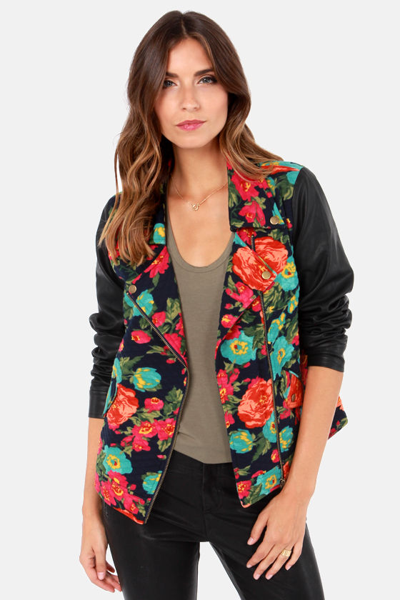 Rita Flora Quilted Floral Print Jacket