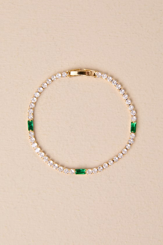 Talis ridged tennis bracelet - gold main image 0