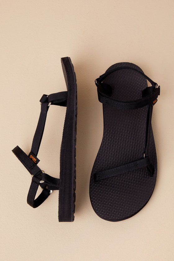 Shop Teva Original Universal Black Slim Sandals