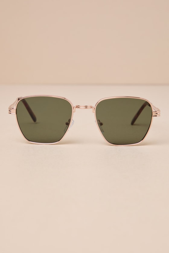 Shop Lulus Extreme Chicness Gold Wire Frame Sunglasses