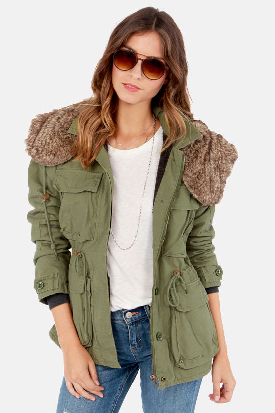 Obey Garrison Jacket Army Green Jacket Military Jacket 145.00