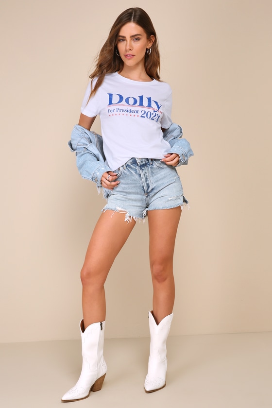 Shop Prince Peter Dolly For President White Short Sleeve Graphic Tee
